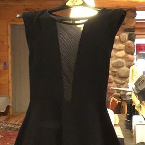 Bebe black flirty dress